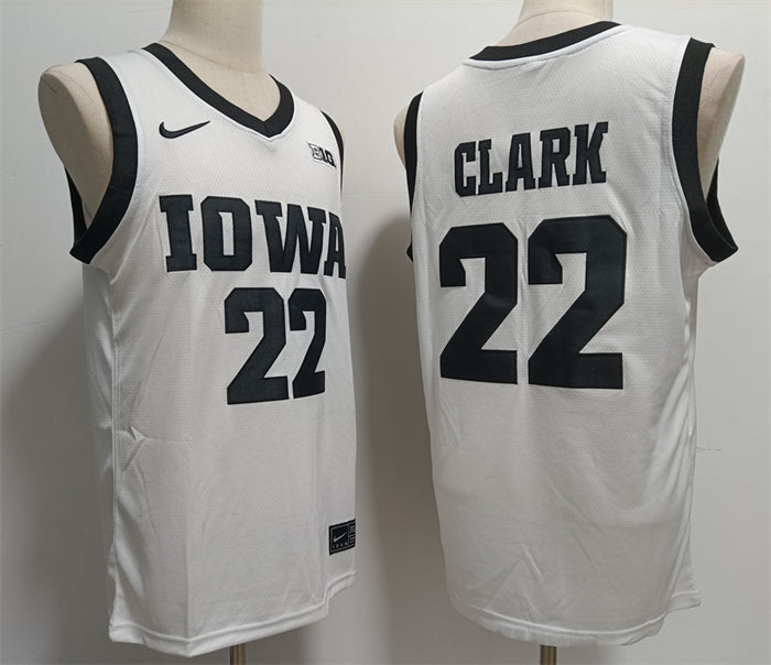 Caitlin Clark Iowa Hawkeyes white jersey