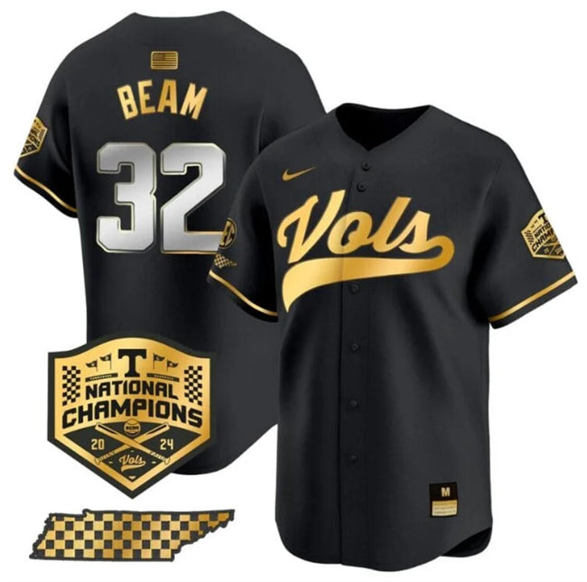 Drew Beam Tennessee Volunteers black Vapor jersey