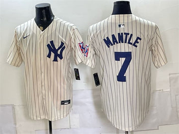 Mickey Mantle New York Yankees cream jersey
