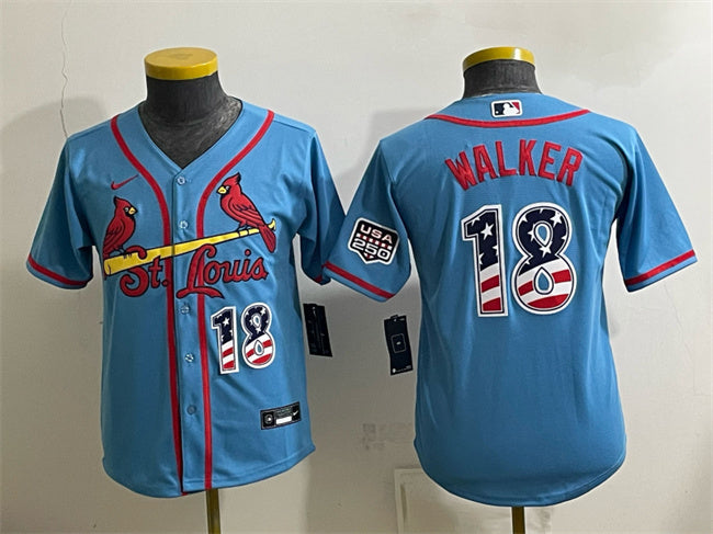 Jordan Walker St. Louis Cardinals blue jersey