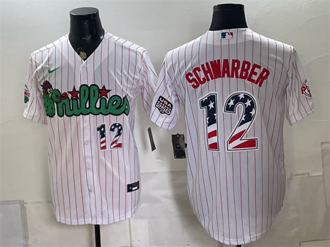 Kyle Schwarber Philadelphia Phillies white jersey