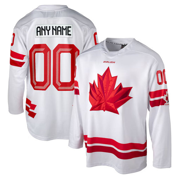 Custom Team Canada white jersey