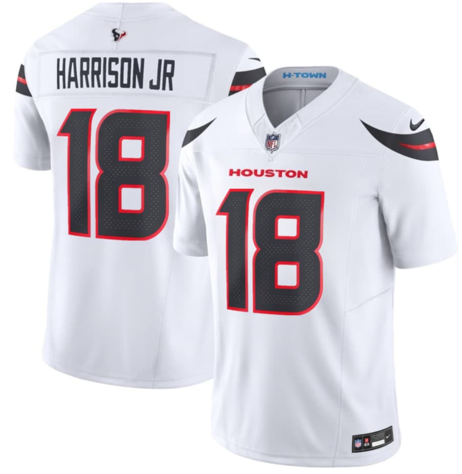 Marvin Harrison Jr Houston Texans white Vapor jersey