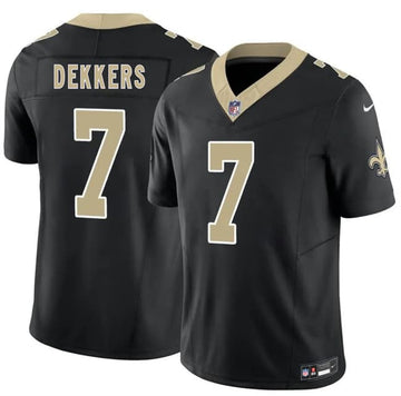 Hunter Dekkers New Orleans Saints black Vapor jersey