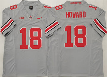 Will Howard Ohio State Buckeyes gray Limited jersey