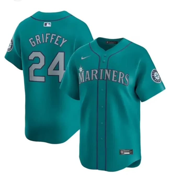 Ken Griffey Jr Seattle Mariners aqua Limited jersey
