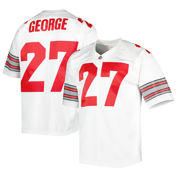 Eddie George Ohio State Buckeyes white jersey