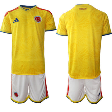 Custom Colombia National Team yellow Home jersey