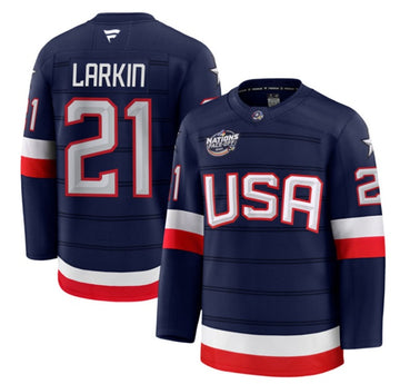 Dylan Larkin Team USA Hockey navy jersey