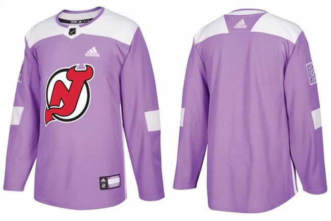 Custom New Jersey Devils purple jersey