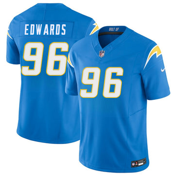 TeRah Edwards Los Angeles Chargers blue Vapor jersey