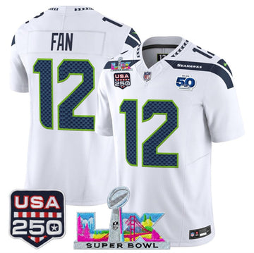 Fan Seattle Seahawks white Vapor jersey