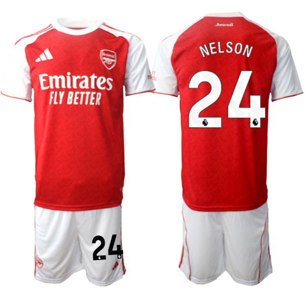 Reiss Nelson Arsenal red Home jersey