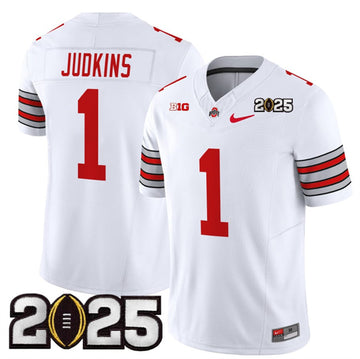 Quinshon Judkins Ohio State Buckeyes white Vapor jersey
