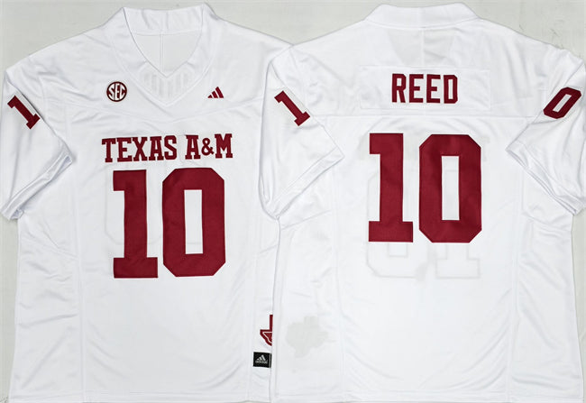 Marcel Reed Texas A&M Aggies white jersey