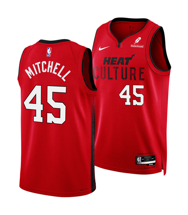 Davion Mitchell Miami Heat red City Edition jersey