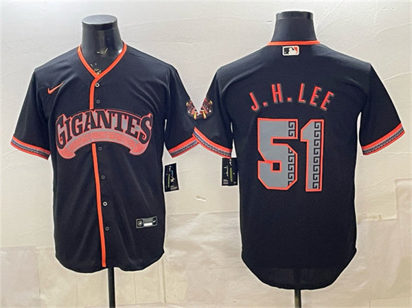 Jung Hoo Lee San Francisco Giants black Alternate jersey