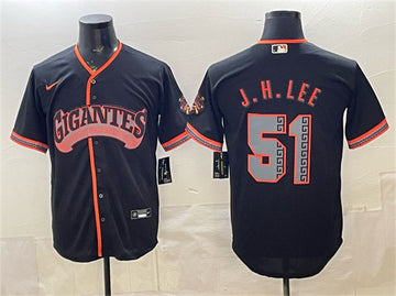 Jung Hoo Lee San Francisco Giants black Alternate jersey