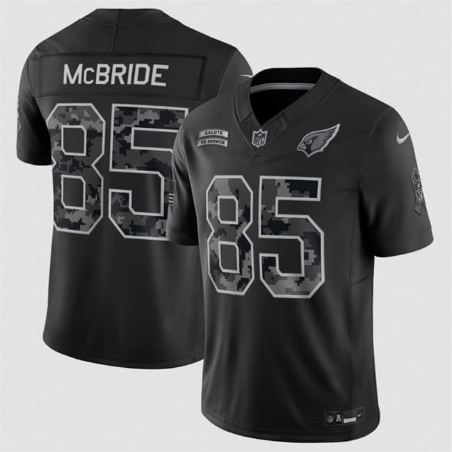 Trey McBride Arizona Cardinals black Salute To Service jersey