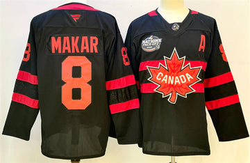 Cale Makar Team Canada black jersey