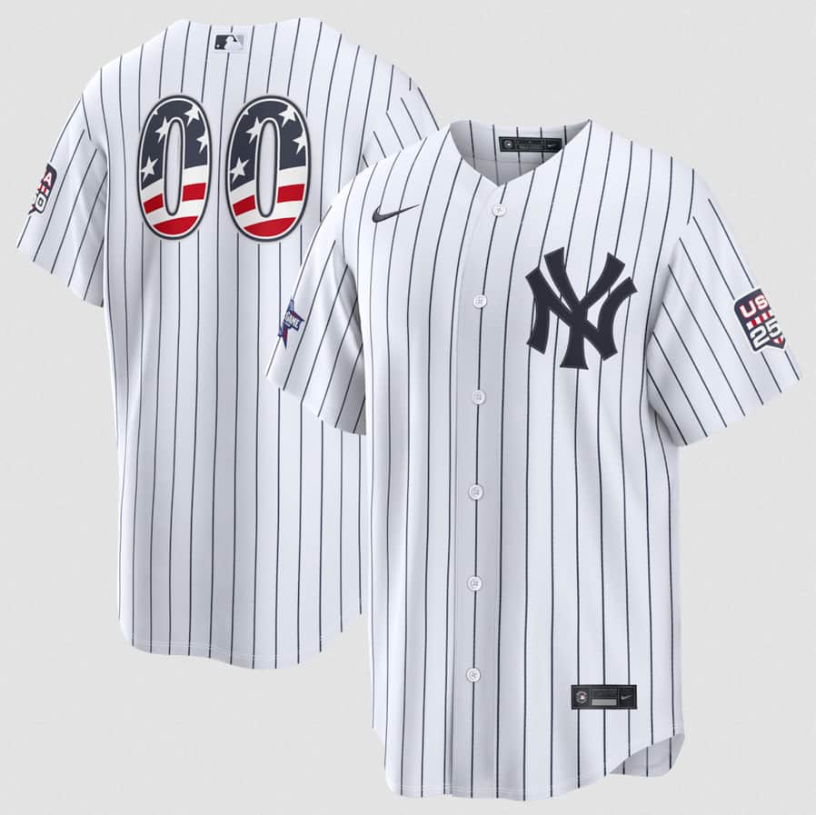 Custom New York Yankees white All-Star jersey