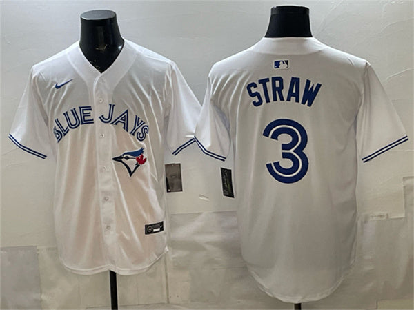 Myles Straw Toronto Blue Jays white Limited jersey