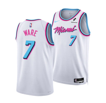 Kel'el Ware Miami Heat white City Edition jersey