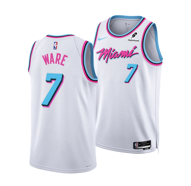 Kel'el Ware Miami Heat white City Edition jersey