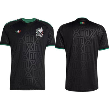 Custom Mexico National Team black Away jersey