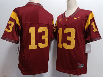 Caleb Williams USC Trojans red jersey