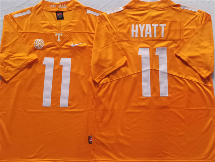 Jalin Hyatt Tennessee Volunteers orange jersey