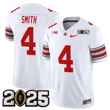 Jeremiah Smith Ohio State Buckeyes white Vapor jersey
