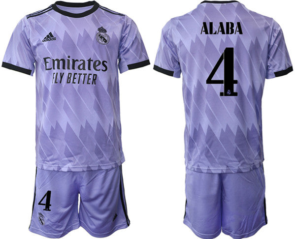 David Alaba Real Madrid purple Away jersey