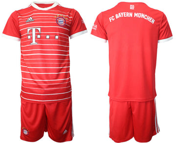 Custom Bayern Munich red Home jersey