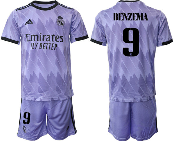 Karim Benzema Real Madrid purple Away jersey