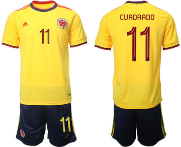 Cuadrado Colombia National Team yellow Home jersey