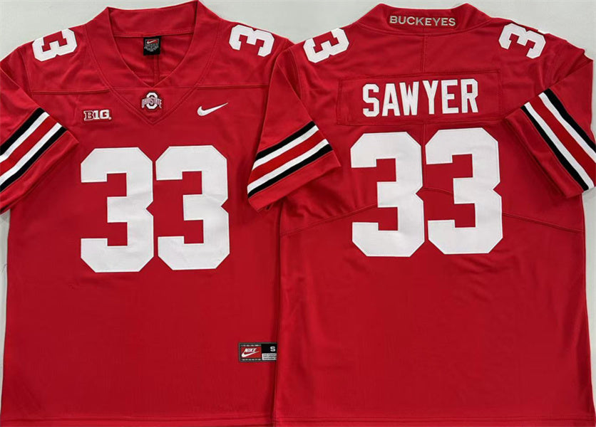 Jack Sawyer Ohio State Buckeyes red Limited jersey