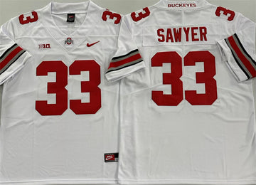 Jack Sawyer Ohio State Buckeyes white Limited jersey