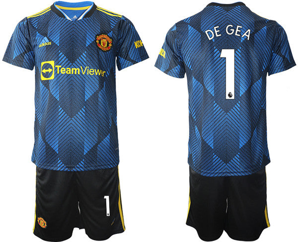 David de Gea Manchester United blue Away jersey