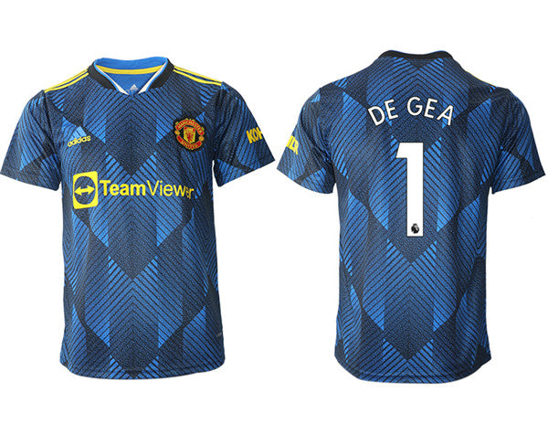 David de Gea Manchester United blue Away jersey