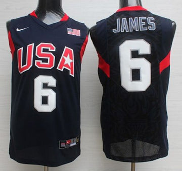 LeBron James USA Basketball blue jersey