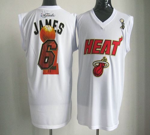 Finals Heat Miami Heat white jersey