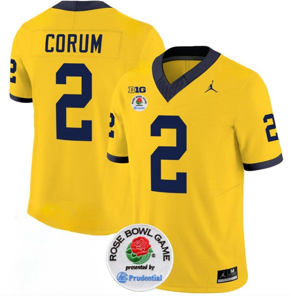 Blake Corum Michigan Wolverines yellow jersey