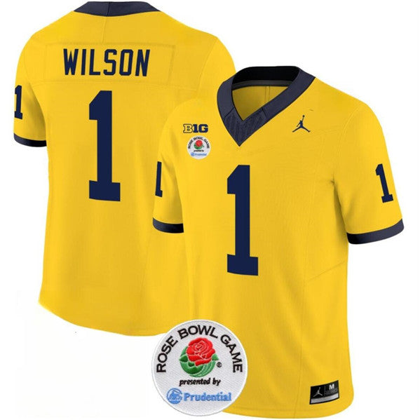 Roman Wilson Michigan Wolverines yellow jersey