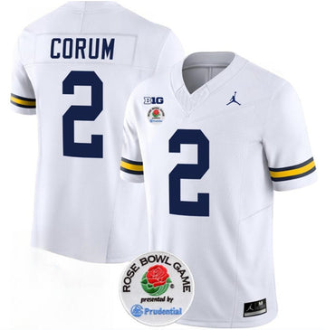 Blake Corum Michigan Wolverines white jersey
