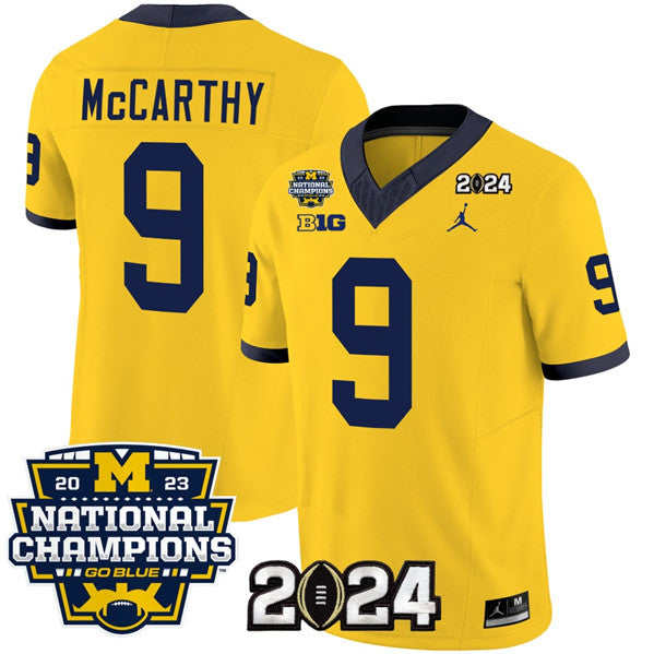 J.J. McCarthy Michigan Wolverines yellow jersey