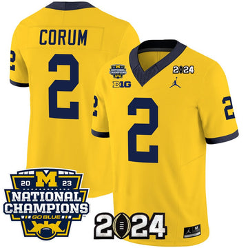 Blake Corum Michigan Wolverines yellow jersey