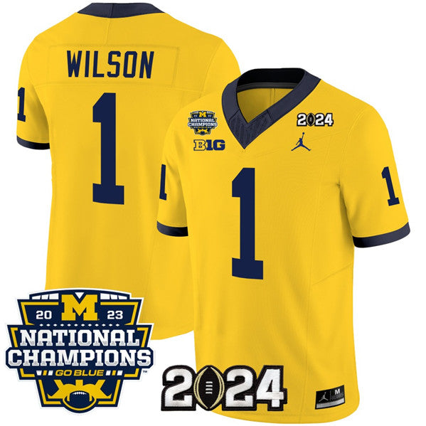 Roman Wilson Michigan Wolverines yellow jersey