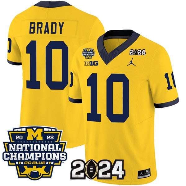 Tom Brady Michigan Wolverines yellow jersey
