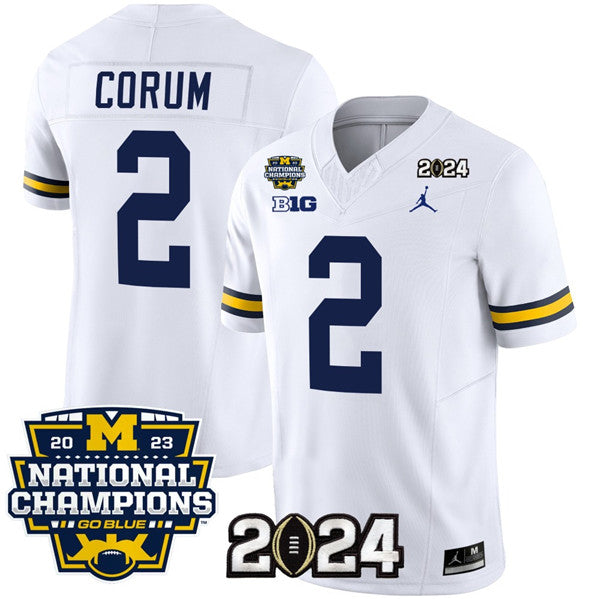 Blake Corum Michigan Wolverines white jersey